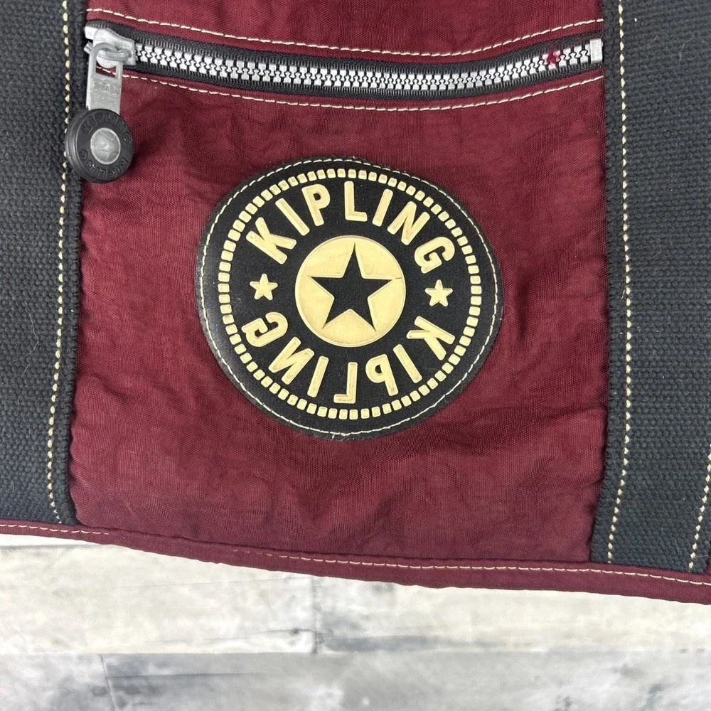 Kipling Burgundy Medium Size Duffel Bag